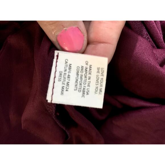 NWT Show Me Your Mumu Caitlin Ruffle Maxi Dress SIZE M - Picture 13 of 14